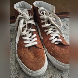 Vans Suede Brown Hightops 6.5M, 8W
